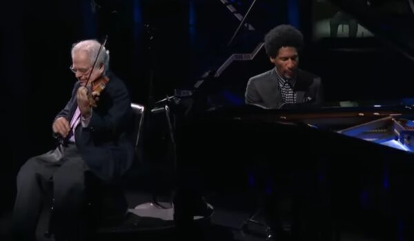 Itzhak Perlman and Jon Batiste via CBS